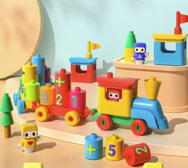 bloks布鲁可积木启初精灵系列数字逻辑小火车