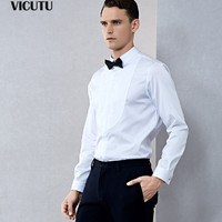 VICUTU 威可多 男士衬衫 VRW16351610A