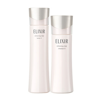 ELIXIR 怡丽丝尔 纯肌净白柔滑晶润水乳套装美白保湿滋润正品