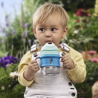 babycare 普迪仔系列 BC2101005 儿童Tritan直饮吸管杯 手柄款