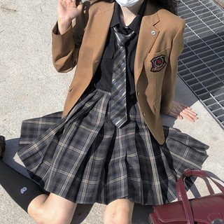 尺呎间 南枝柳绵 JK制服 女士格裙