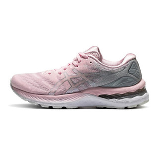 ASICS 亚瑟士 Gel-Nimbus 23 女子跑鞋 1012A885-700 粉色/灰色 35.5