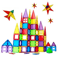 MAGPLAYER 魔磁玩家 TJ-2021 大号彩窗磁力片 62片装