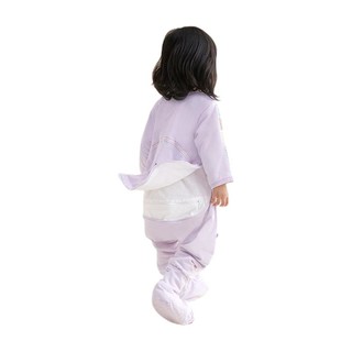 米乐鱼 好好睡系列 SD2108261455 婴儿长袖睡袋 薄夹棉款 甜梦紫 100码