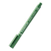 STAEDTLER 施德楼 8323-553 单头油性马克笔 绿色 单支装
