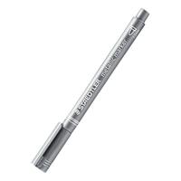 STAEDTLER 施德楼 8323-81 单头油性马克笔 银色 单支装