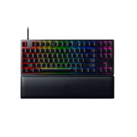 RAZER 雷蛇 猎魂光蛛 V2 竞技版 87键 有线机械键盘 黑色 光轴 RGB