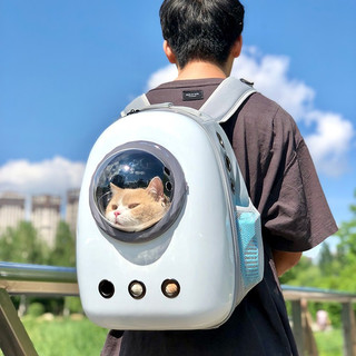 SPACE CAT 太空喵 宠物便携包 标准四件套+三叶草 灰白