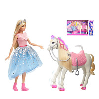 Barbie 芭比 童话世界系列 GML79 梦幻公主和马驹