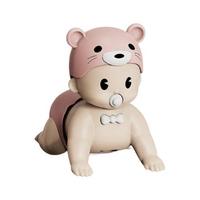 美好宝贝 BL-33 趣味声光爬娃 电池版 粉色