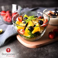 Borgonovo 博格诺 意大利进口沙拉碗玻璃碗2个装