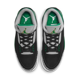 AIR JORDAN 正代系列 Air Jordan 3 Retro 中性篮球鞋 CT8532-030 黑/松绿/银/白色 37.5