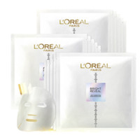 L'OREAL PARIS 巴黎欧莱雅 臻白晶透淡斑沁白精华面膜 25g*5片*4