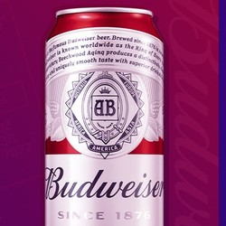 Budweiser 百威 啤酒经典450ml*20听红罐经典家庭包邮