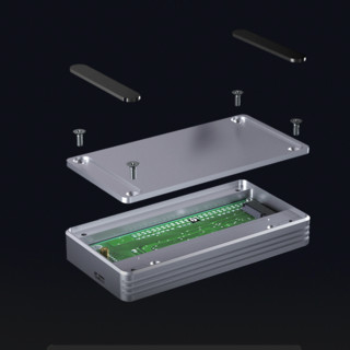 acasis 阿卡西斯 2.5英寸 M.2固态硬盘盒  Type-C FA-TB34 雷电3 太空银