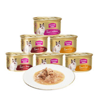 麦富迪 猫罐头 白肉罐头成幼猫通用猫咪零食湿粮 浓汁混合装85g*6