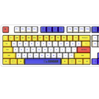 iKBC RX-78-2 高达限定联名款 87键 2.4G无线机械键盘 白色 Cherry青轴 无光