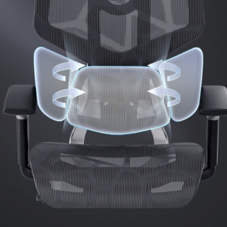 HBADA 黑白调 E3 人体工学电脑椅