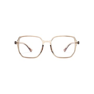 佐川 vintage系列 88023 透茶棕色TR眼镜框+平光防蓝光镜片