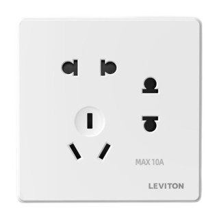 LEVITON 立维腾 拉斯维加斯系列 七孔插座 雅白