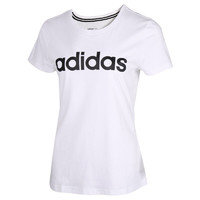 adidas NEO W ESNTL LG T 1 女子运动T恤 FP7873 白色 S