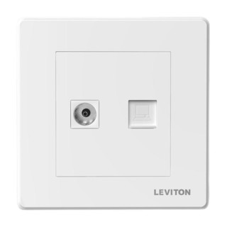 LEVITON 立维腾 拉斯维加斯系列 电视电脑插座 雅白