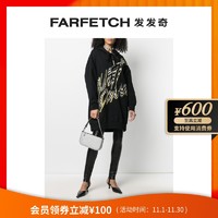 JUSTcavalli Just Cavalli女士logo印花长款连帽衫FARFETCH发发奇