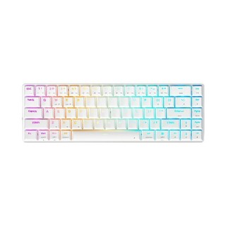 SKYLOONG NT68 MAC版 68键 蓝牙双模机械键盘 白色 佳达隆矮青轴 RGB