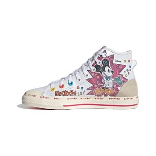 adidas ORIGINALS FANGTASTIC系列 Nizza Hi Rf 迪士尼联名款 中性运动帆布鞋 GZ8838