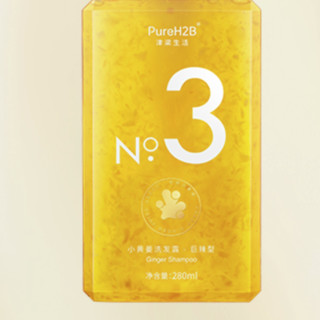 PureH2B 津梁生活 小黄姜洗发露 巨辣型 280ml