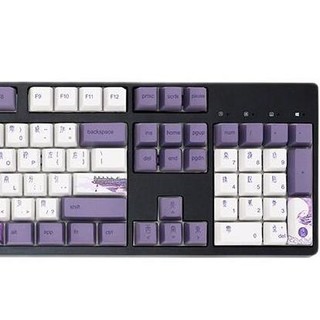 GANSS 迦斯 GS104C 104键 有线机械键盘 紫色大唐 Cherry茶轴 白光