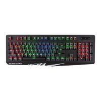 MAD CATZ 美加狮 STRIKE 4 104键 有线机械键盘 黑色 Cherry红轴 RGB