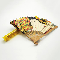 昊美术馆 艺术古风创意折扇 日式浮世绘竹扇纸扇 文创礼品