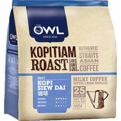 OWL 猫头鹰 三合一炭烧速溶咖啡粉 原味 450g