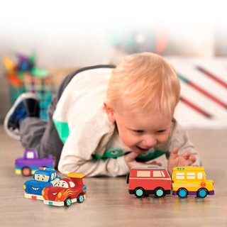 B.Toys 比乐 BX1657Z 儿童回力玩具车 速度组 3只装