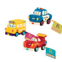 PLUS会员：B.Toys 比乐 儿童回力玩具车 速度组  3只装