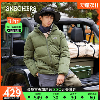 SKECHERS 斯凯奇 L420M146 短款羽绒服