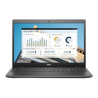 DELL 戴尔 Latitude3520 十代酷睿版 15.6英寸 轻薄本 黑色 (酷睿i3-1005G1、核芯显卡、8GB、256GB SSD、720P、TN、60Hz)