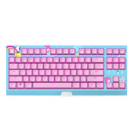 RAZER 雷蛇 Hello Kitty限定款 87键 有线机械键盘 粉色 雷蛇绿轴 单光