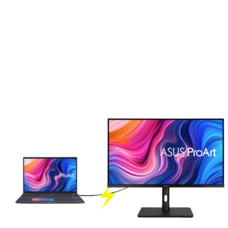 ASUS 华硕 PA329CV 32英寸 IPS 显示器 (3840×2160、60Hz、100%sRGB、HDR400、Type-C 90W)