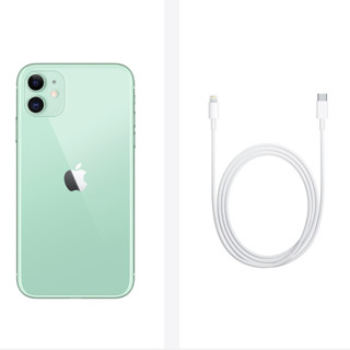 Apple 苹果 iPhone 11 4G手机 128GB 绿色+手机充电器 USB-C 20W 白色