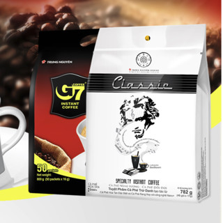 G7 COFFEE 中原咖啡 速溶咖啡组合装 2口味 1.582kg（legend甄典版咖啡782g+G7三合一速溶咖啡800g）