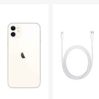 Apple 苹果 iPhone 11 4G手机 128GB 白色+手机充电器 USB-C 20W 白色