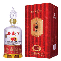 西凤酒盛世珍藏10年52vol凤香型白酒500ml单瓶装