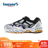 saucony 索康尼 Saucony索康尼 Grid Web舒适缓震休闲鞋复古鞋男鞋S70466 白紫黄-5 43