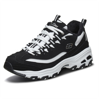 SKECHERS 斯凯奇 D'Lites 1.0 休闲运动鞋 66666125/BKW 黑色/白色