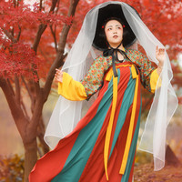 佳期阁 唐制汉服 升平 女士背子 走秀款 花色 S