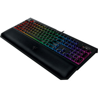 RAZER 雷蛇 黑寡妇蜘蛛幻彩版 V2 109键 有线机械键盘 黑色 雷蛇绿轴 RGB