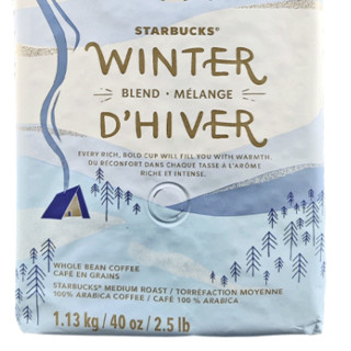 STARBUCKS 星巴克 浓醇凛冬 中度烘焙 咖啡豆 1.13kg 冬季限定款