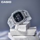 CASIO 卡西欧 新冰韧白色系列 男士石英手表 DW-5600SKE-7PR